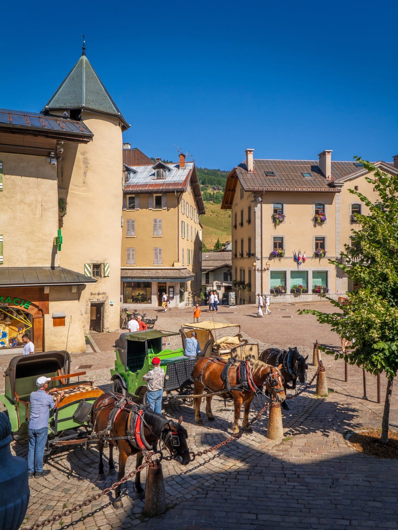 Tourisme, Megève, centre village, été pays du mont-blanc