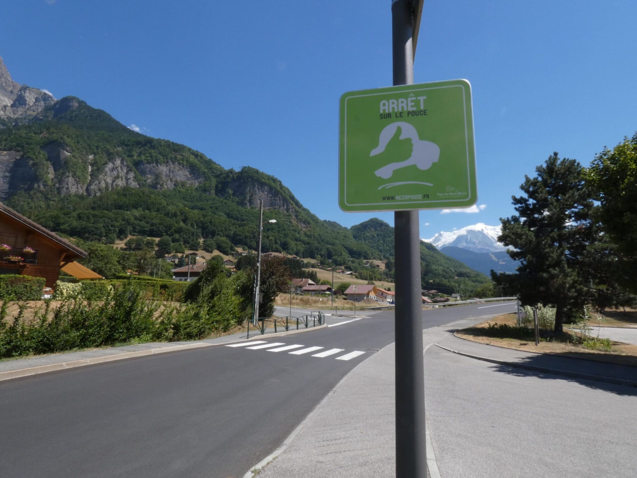 Rezo Pouce, autopartage, mobilité, mobilité douce, arrêt sécurisé, Pays du Mont-Blanc