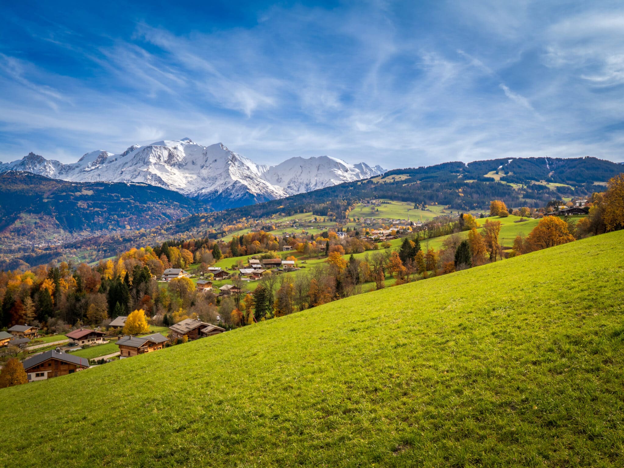 paysage pays du mont-blanc alpage agriculture